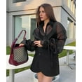 thumbnail image 4 of Female Sheer Up Blouse Mesh Long Sleeve See Through Tops Fashion Trendy Mesh Shirts Tops Black S, 4 of 9