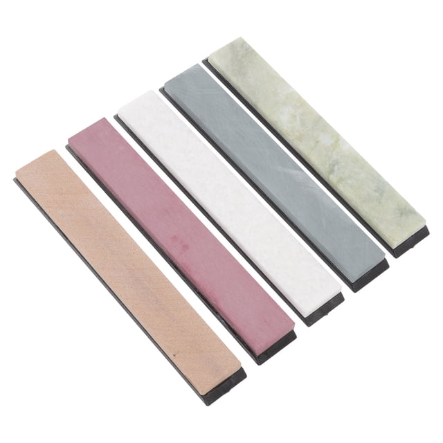 Piedra de afilar para cuchillos de cocina, 5 piezas de piedra para afilar cuchillos, juego de piedras para afilar cuchillos, salida de alta intensidad