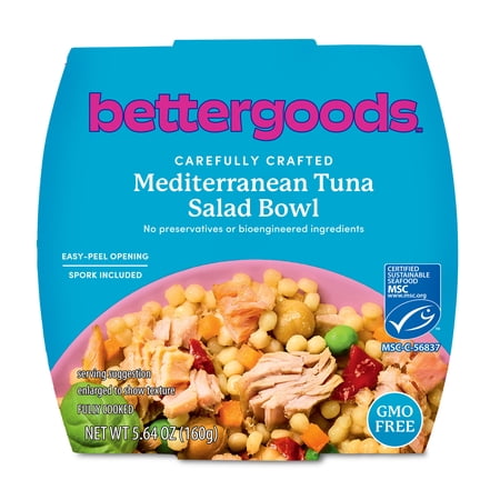 bettergoods Mediterranean Tuna Salad Bowl  MSC Certified  5.64 oz