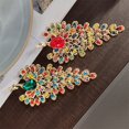 thumbnail image 4 of Xinyolin Women's Brooch - Retro Peacock Shape, Rhinestone Decor, Anti-slip Wear-resistant, Suit Coat Scarf Decor, 4 of 7