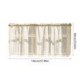 thumbnail image 3 of Deeceymbur Valance Curtains For Kitchen Window Light Blocking Short Rod Pocket Curtain Panels For Small Window Bathroom Basement, 3 of 7