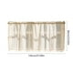 thumbnail image 3 of Cortinas con Cenefa para Ventanas de Cocina, Paneles de Cortina con Bolsillo para Barra Corta Que Bloquean La Luz para Ventanas Pequeñas, Baños y Sótanos., 3 of 7