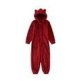 thumbnail image 1 of Ensemble Parent-Enfant Uni, Pyjama Familial à Manches Longues, Sweat à Capuche à Fermeture Éclair et Col Rond, 1 of 7