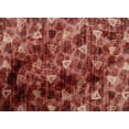 thumbnail image 4 of oneOone Cotton Cambric Dark Rose Brown Fabric Texture & Triangle Geometric Sewing Craft Projects Fabric Prints By Yard 56 Inch Wide, 4 of 4