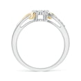 thumbnail image 2 of ANGARA Natural 0.31 Ct. Diamond Fashion Ring in 14K White & Yellow Gold for Women (Ring Size: 3), 2 of 9