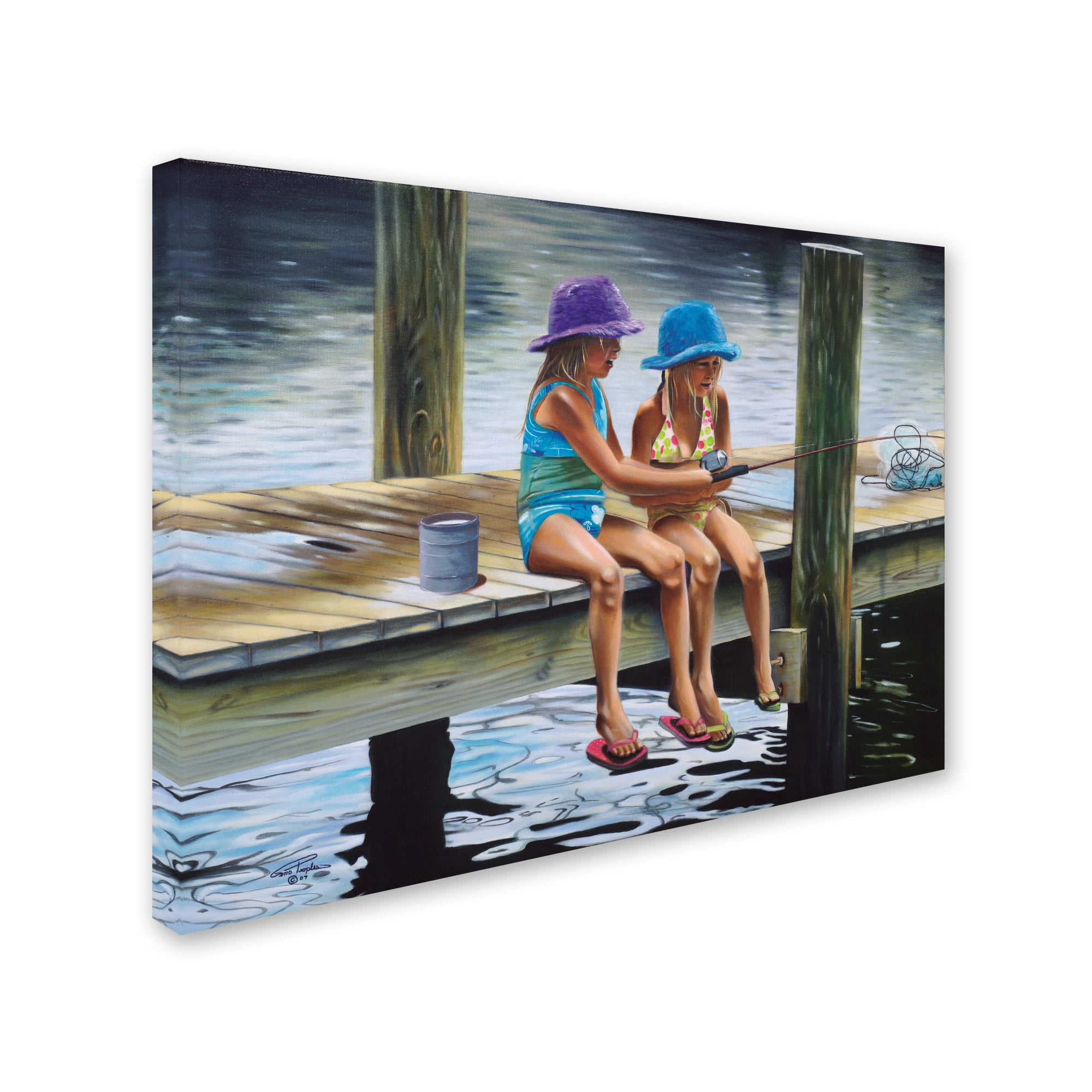 Trademark Fine Art 'Quality Time' Canvas Art by Geno Peoples