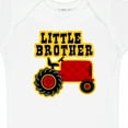 thumbnail image 4 of Inktastic Red Tractor Little Brother Boys Baby Bodysuit, 4 of 5