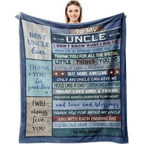 Uncle Gifts - Best Uncle Gifts for Uncle - Uncle Gifts from Niece and Nephew - Uncle Birthday Gifts - Best Uncle Ever Gift - Uncle Gift Ideas Throws Blanket 60"x50"