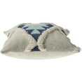 thumbnail image 3 of Ox Bay Tufted Winter Paradise Vintage Indigo 20 in. x 20 in. Indoor Throw Pillow, 3 of 5