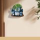 thumbnail image 5 of Xihbxyly Maceta Colgante de Búho, Diseño Único de Familia de Búhos, Resina Azul, Decoración para Interiores y Exteriores, Multiusos, Duradera y Resistente a La Intemperie, 1 Juego, 5 of 6