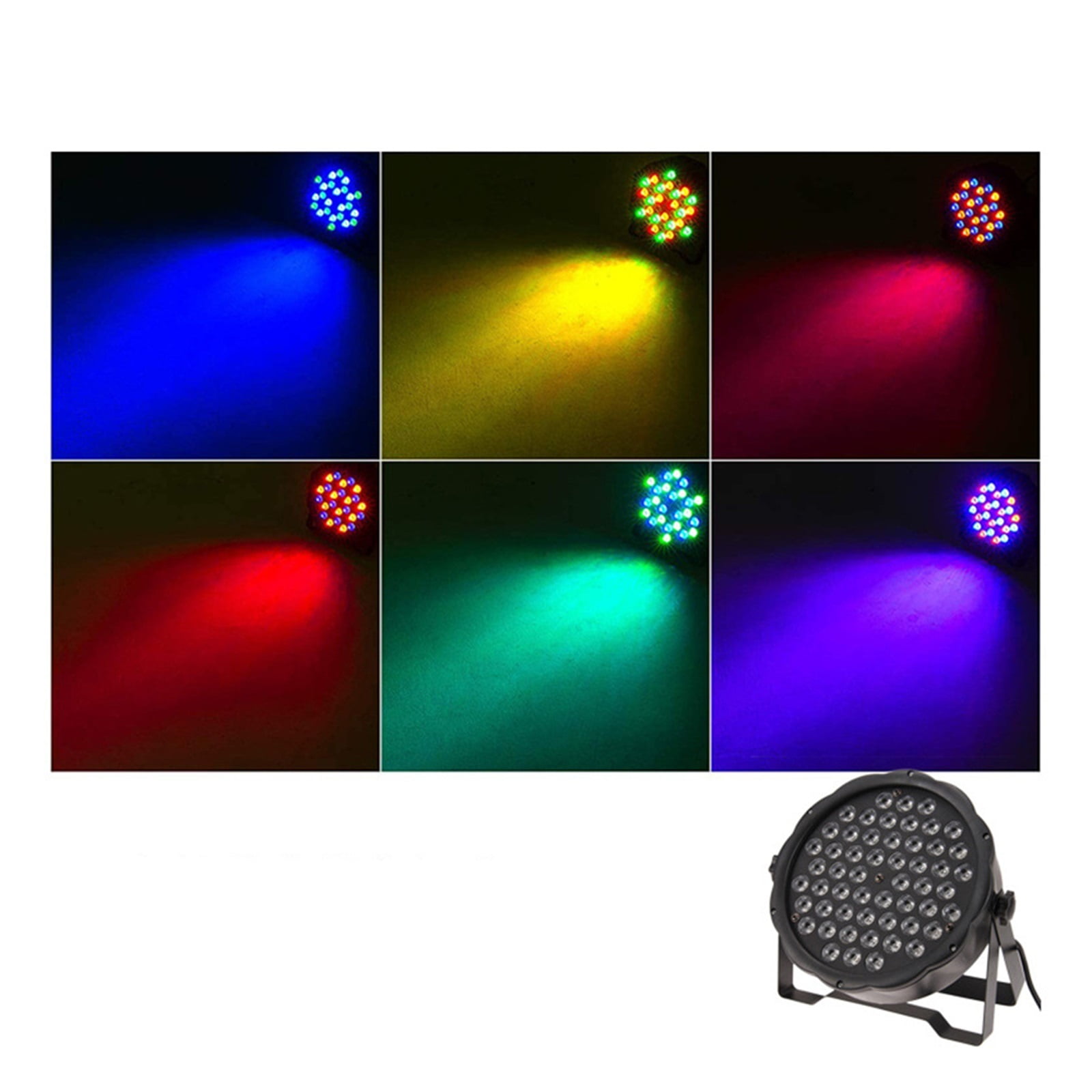 54 LED Par Light 7 Colors Sound Control RGBW DMX 512 DJ Disco Stage Lights KTV Christmas Bar Club Wedding Birthday Party Show