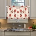 thumbnail image 5 of Rugby Cap Pattern Tier Curtains Tier Kitchen Living Room Bedroom Balcony 2 Panels 27x36 Inch, 5 of 9
