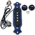 thumbnail image 2 of 6 Strings Pickup Circuit ABS Housing Sound Hole Magnetic for Acoustic Electric Guitar(Blue), 2 of 7