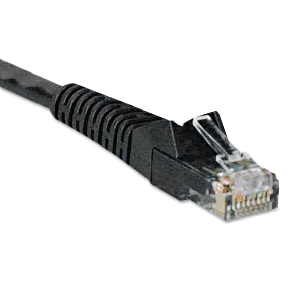 Tripplite Cat6 Gigabit Snagless Molded Patch Cable, Rj45 (m/m), 25 Ft., Black