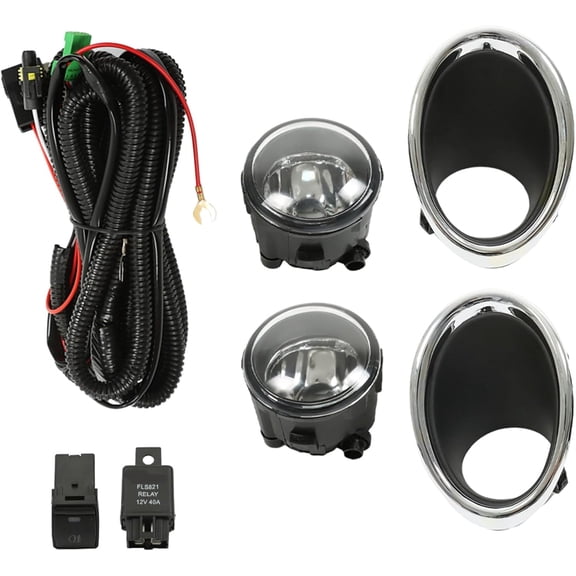munirater Fog Lights Driving Lamps Replacement for Nissan Rogue Sport 2017-2018 Halogen Fog Lamps Driver and Passenger Side