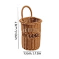 thumbnail image 3 of Hanging Wall Basket,Woven Portable Storage Organizer with Top Loop for Home Entryway Living Room, 3 of 6