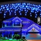 thumbnail image 3 of Decoraciones navideñas 2025 Luces de cortina de carámbanos LED para exteriores 20 m de caída 0,5/0,6/0,7 m Alimentación solar/enchufe UE/enchufe EE. UU. 8 modos Resistente al agua, 3 of 5