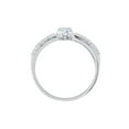 thumbnail image 2 of Diamond Engagement Ring in Sterling Silver (1/6 cttw) (I-Color, SI3-I1 Clarity) (Size-6.5), 2 of 3