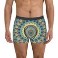 thumbnail image 1 of Fotbe Round Mandala1 Calzoncillos Tipo Boxer con Bolsa de Soporte Total para Hombre, X-Temp Fresco, Transpirable y de Secado Rápido-X-Large, 1 of 5