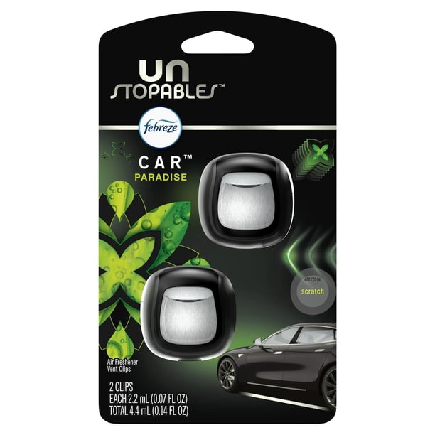 Ambientador para Auto Febreze Clip para Ventilación Aroma Paraíso 4.5 ml