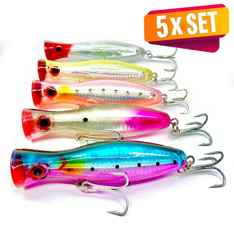 Large Fishing Popper Lure Saltwater Fishing Lure 5 Inches Bass Bait