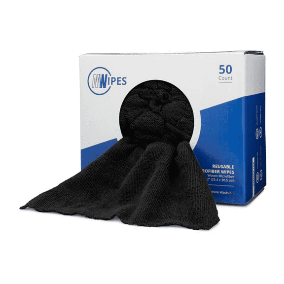 MWipes Reusable Microfiber Cleaning Wipes 50 Count Per Box