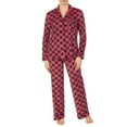 thumbnail image 5 of Secret Treasures Women's and Women's Plus Stretch Velour Long Sleeve Notch Collar Pajama Set, 5 of 7