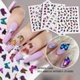 thumbnail image 2 of KARLSITEK 12 Sheets Butterfly Nail Art Stickers Decals, Self-Adhesive Butterfly Nail Stickers for DIY, 3D Colorful Laser Butterfly Nail Decals, INS Style Art Design, 2 of 6