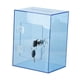 thumbnail image 2 of Caja de ahorro de dinero de acrílico con cerradura y llaves, caja de almacenamiento de monedas, ahorros transparentes azul, 2 of 9