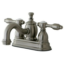 Kingston Brass KS7108TAL 4 in. Centerset Bathroom Faucet, Brushed Nickel