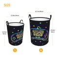 thumbnail image 5 of XMXT Collapsible Laundry Basket, Neon Game Illustration Polyester Waterproof Laundry Hampers Dirty Clothes Hamper, 40L, 5 of 8
