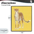 thumbnail image 4 of Stupell Industries Modern Exotic Cheetah over Yellow Black Framed Giclee Art, 16 x 20, by Karolina Sato, 4 of 8