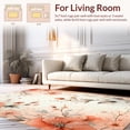 thumbnail image 2 of ODIKA 4'x6' Machine Washable Non-Slip Area Rug, Floral Cascade Peach & Cream Botanical Accent High Traffic Rug, Beige, 42371, 2 of 7