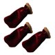 thumbnail image 1 of Funda protectora de terciopelo suave para pedal de sostenido de piano, 3 piezas, a prueba de polvo rojo, 1 of 8