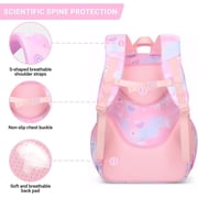 KIVDIT School Backpack Girls Bookbag, Heavy Duty Kids Backpack Spacious School bag with Multiple Pockets for Girls, Pink