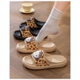 thumbnail image 3 of Sanrio Hello Kitty Leopard Print Slide Sandals for Women,Cute 3D Character EVA Slides,Non-Slip Open Toe Slippers for Indoor Outdoor Shower Beach, 3 of 6