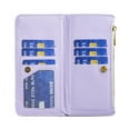 thumbnail image 4 of K-Lion for Samsung Galaxy A23 4G Wallet Case for Women Girls,Luxury Elegant Zipper Pu Leather Card Slots Holder Shockproof Case Kickstand Full Phone Cover for Samsung Galaxy A23 4G,Purple, 4 of 5