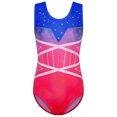 thumbnail image 2 of BAOHULU Girls Sleeveless Gymnastics Leotard Set Sparkle Dance Leotard with Shorts, 2 of 6