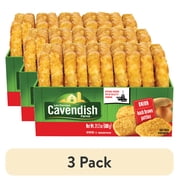 (3 pack) Cavendish Farms Hash Brown Potato Patties Onion Flavor, 21.2oz Cardboard Tray (Frozen)