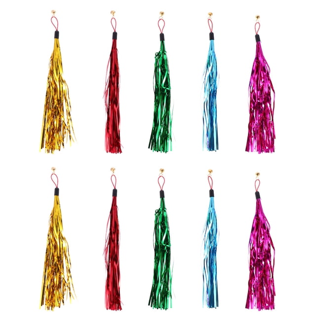 MasteelfCA 15pcs Cat Teaser Replacement Refills Cat Toys with Bell Kitten Toys (Random Color)