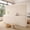 H63.0"*L118.1", variant on White Foldable Kraft Paper Room Divider, Freestanding Accordion Temporary Partition Wall Privacy Screen for Home Office