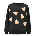 thumbnail image 3 of Craaazy Halloween Sweater Casual Printed Long Sleeved Sweatshirt Round Neck Warm Tops Gifts For Women, 3 of 8