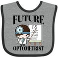 thumbnail image 3 of Inktastic Future Optometrist Eye Doctor Boys Baby Bib, 3 of 4