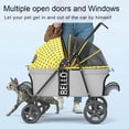 thumbnail image 4 of Bello Detachable Pet Stroller Dog Cart with Aluminum Alloy Frame 4 Wheel Cat Trolley Max Loading Weight 20kg Dog Stroller 2023 ShopWise Round, 4 of 17