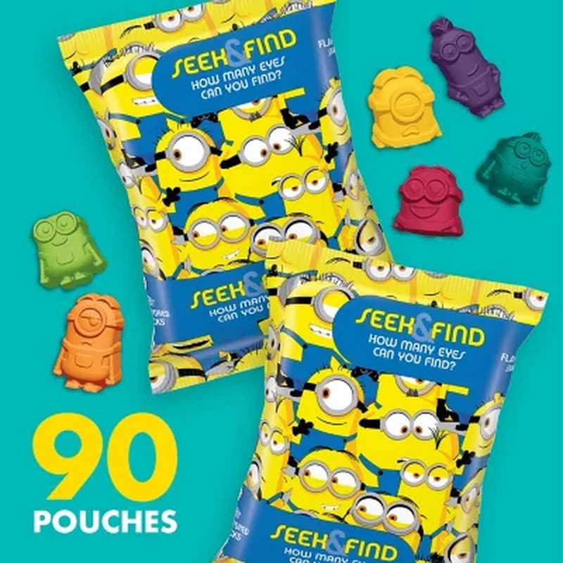 Minions Fruit Flavored Snacks, 0.8 Oz., 90 Pk.