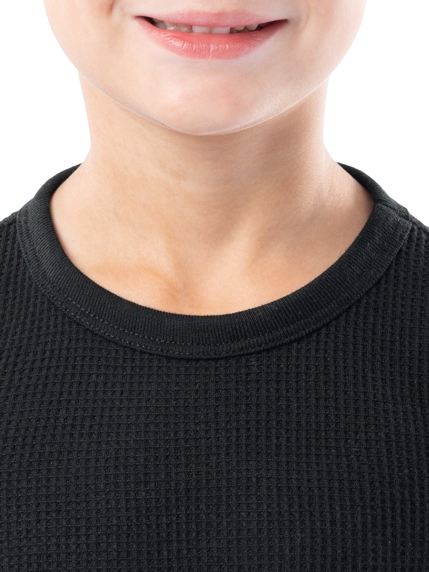 Athletic Works Boy's & Girl's Waffle Thermal Underwear Crew Top & Bottom Set, Sizes XS-XXL