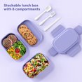 thumbnail image 2 of Boîtes à Lunch Empilables Bento pour Adultes et Enfants. Grande, 2 of 5