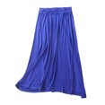 thumbnail image 4 of Women's Solid Color Elastic Waist Half Length Skirt - Soft Polyester, Modifies Leg Lines, Suitable for Summer, Hand Washable, Sizes L and XL, 4 of 5