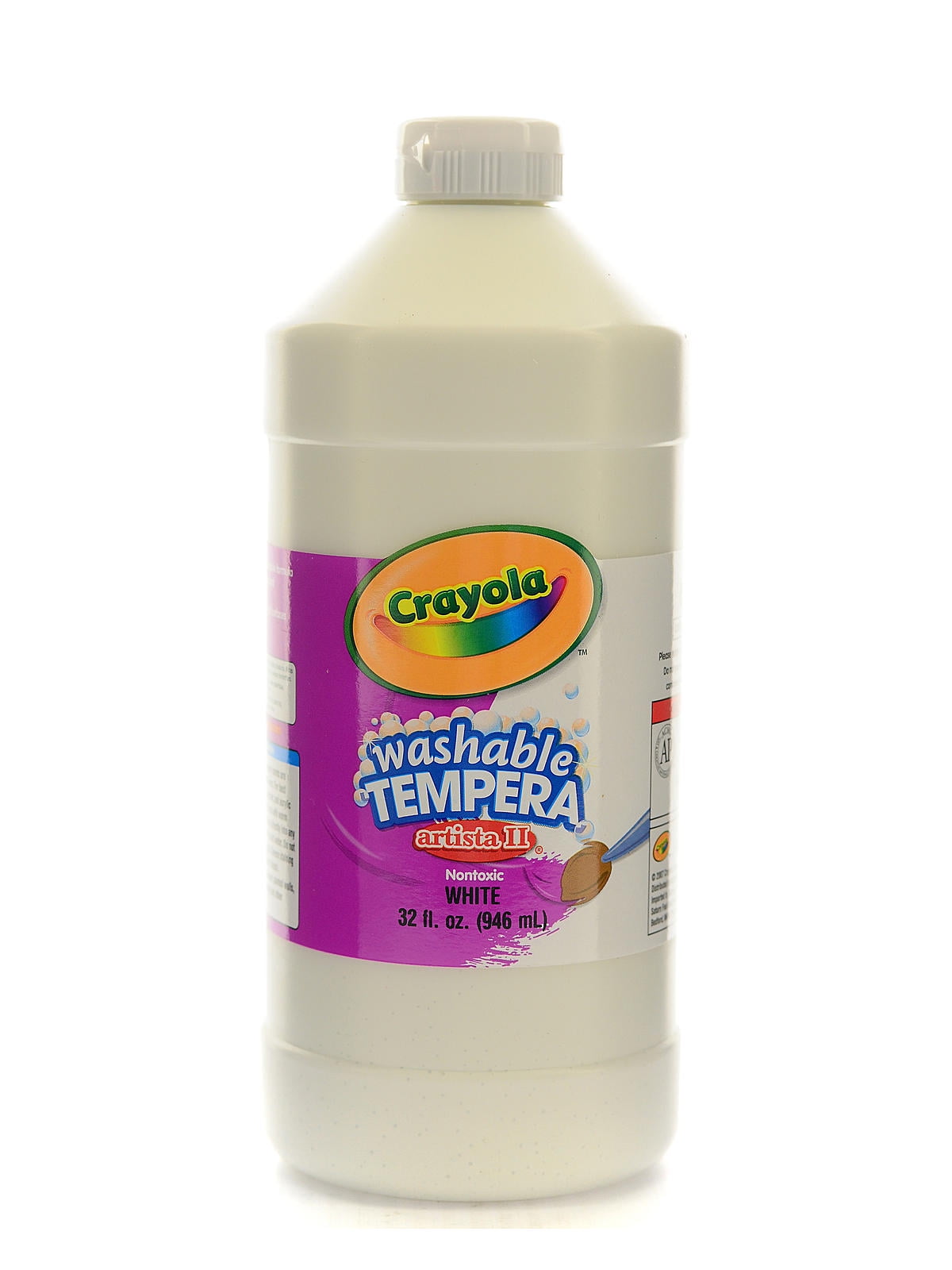Crayola Artista Ii Liquid Tempera Paint White, 32 Oz (Pack Of 3