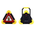 thumbnail image 2 of Jiaeri Solar Powered Emergency Warning Light for Vehicles, Roadside Safety Hazard Triangle Sign with LED Flashing Beacon, Rechargeable Car Safety Kit for Roadside Emergencies and Breakdowns, 2 of 8